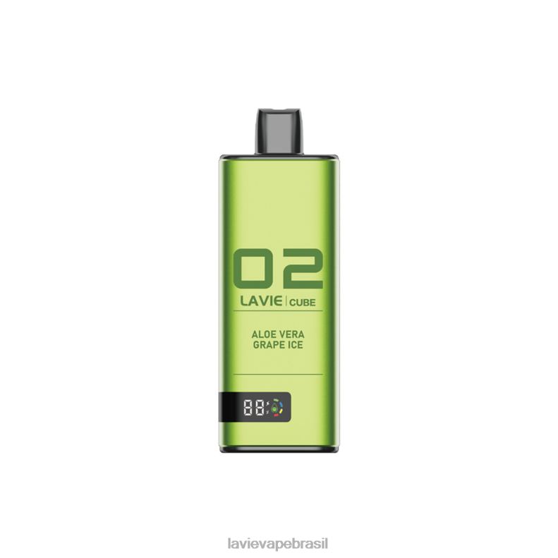 gelo de uva aloe vera LAVIE Cube 20000 baforadas 6X42236 | Lavie Vape Brasil